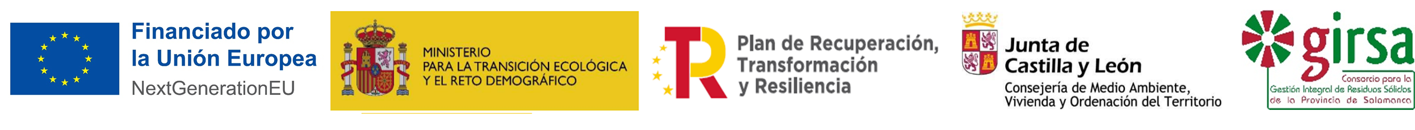 Logotipos utilizados en los proyectos europeos de Diputación de Salamanca