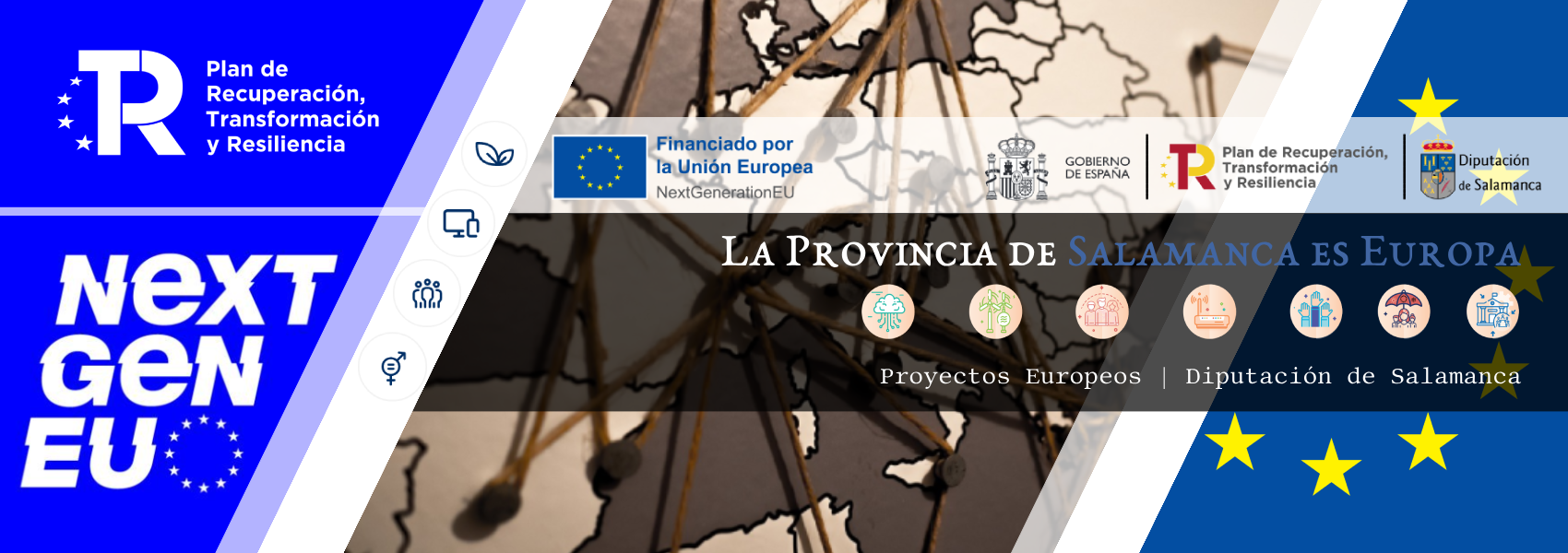 Proyectos Europeos de la Diputación de Salamanca Imagen de cabecera sobre los proyectos europeos - Diputación de Salamanca